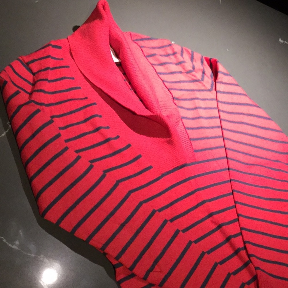 Banana Republic Red Striped Sweater